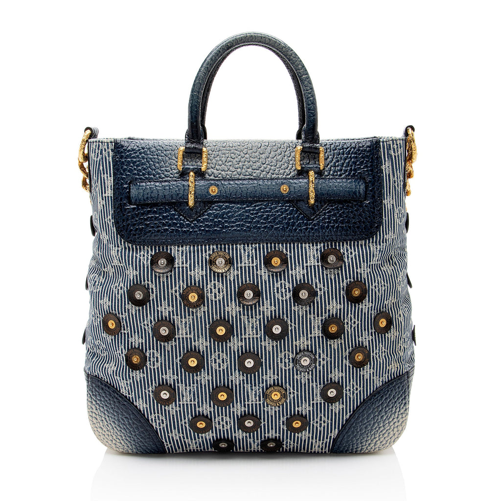 Louis Vuitton Limited Edition Monogram Denim Polka Dot Corsaire Tote