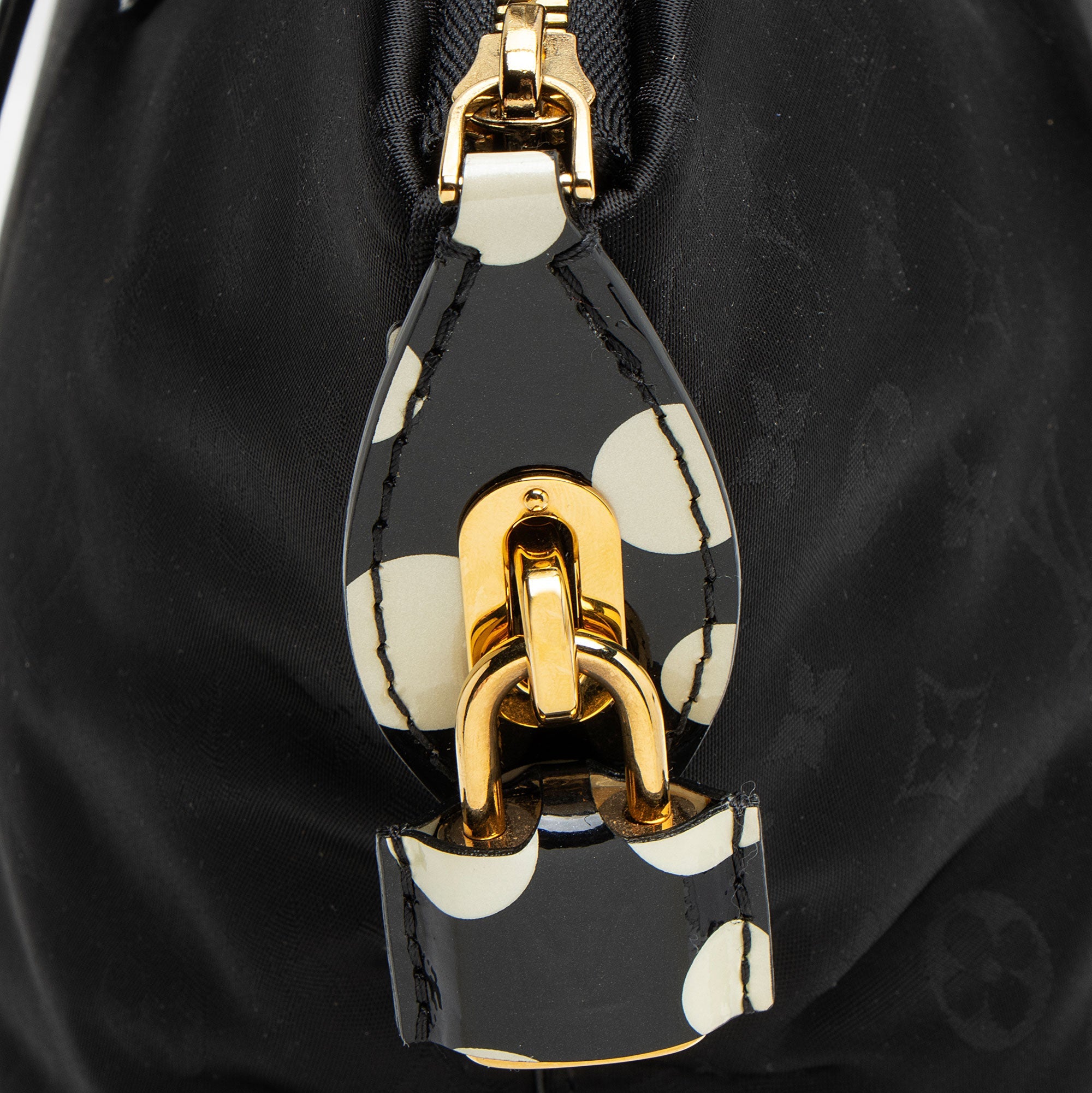 Louis Vuitton Limited Edition Monogram Nylon Infinity Dots Lockit MM Satchel