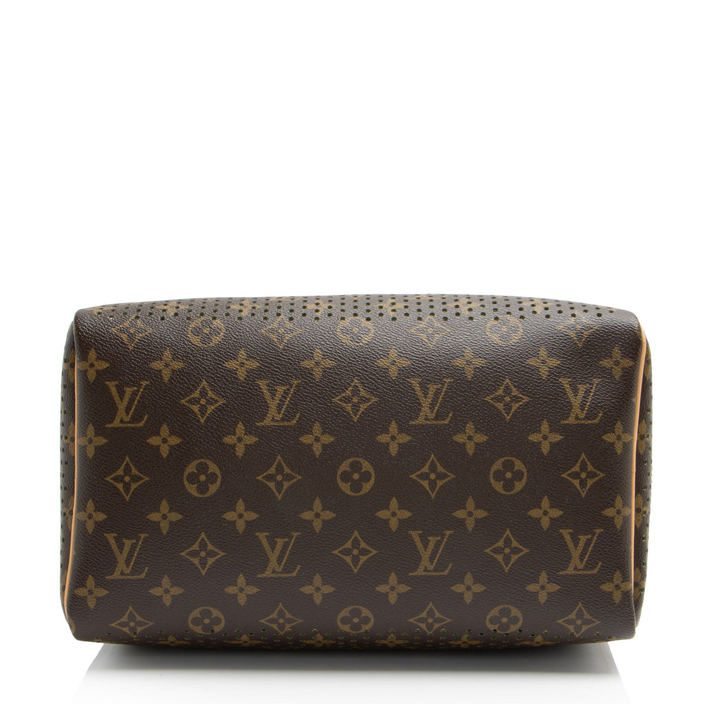 Louis Vuitton Limited Edition Monogram Perforated Speedy 30 Satchel