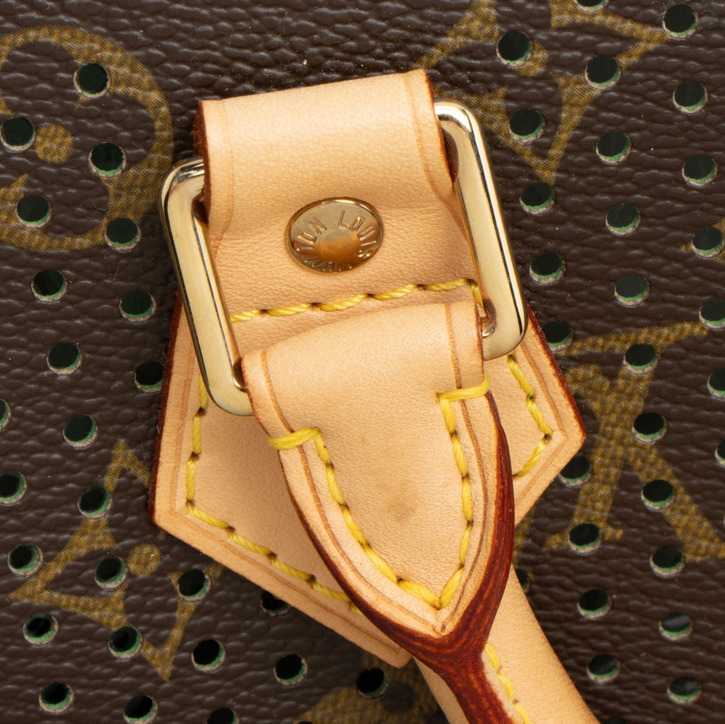 Louis Vuitton Limited Edition Monogram Perforated Speedy 30 Satchel