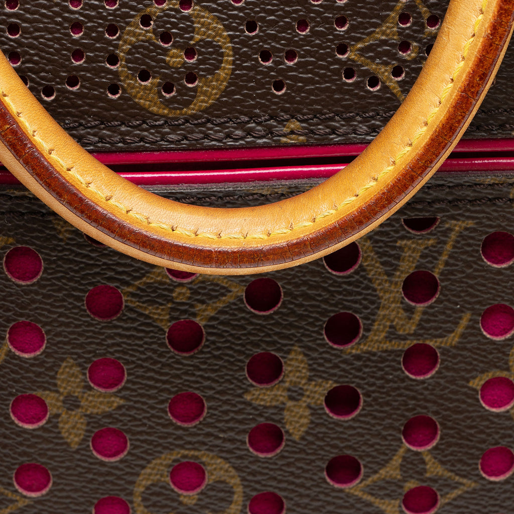 Louis Vuitton Limited Edition Monogram Perforated Speedy 30 Satchel
