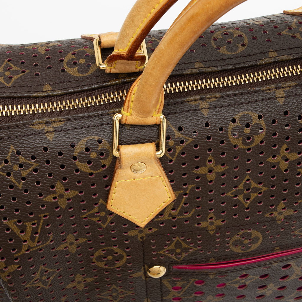 Louis Vuitton Limited Edition Monogram Perforated Speedy 30 Satchel