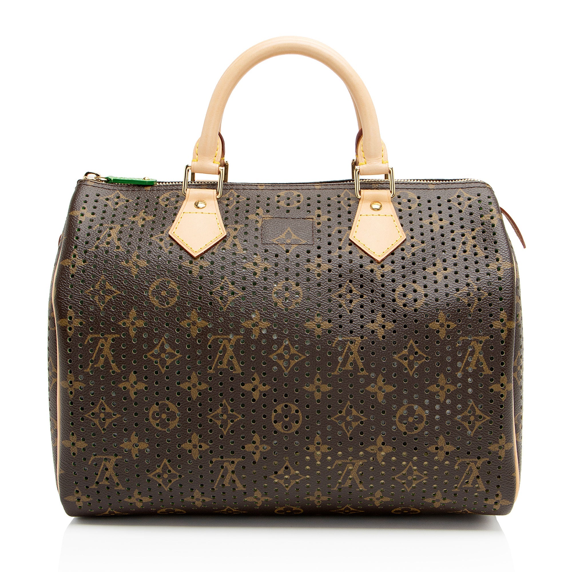 Louis Vuitton Limited Edition Monogram Perforated Speedy 30 Satchel