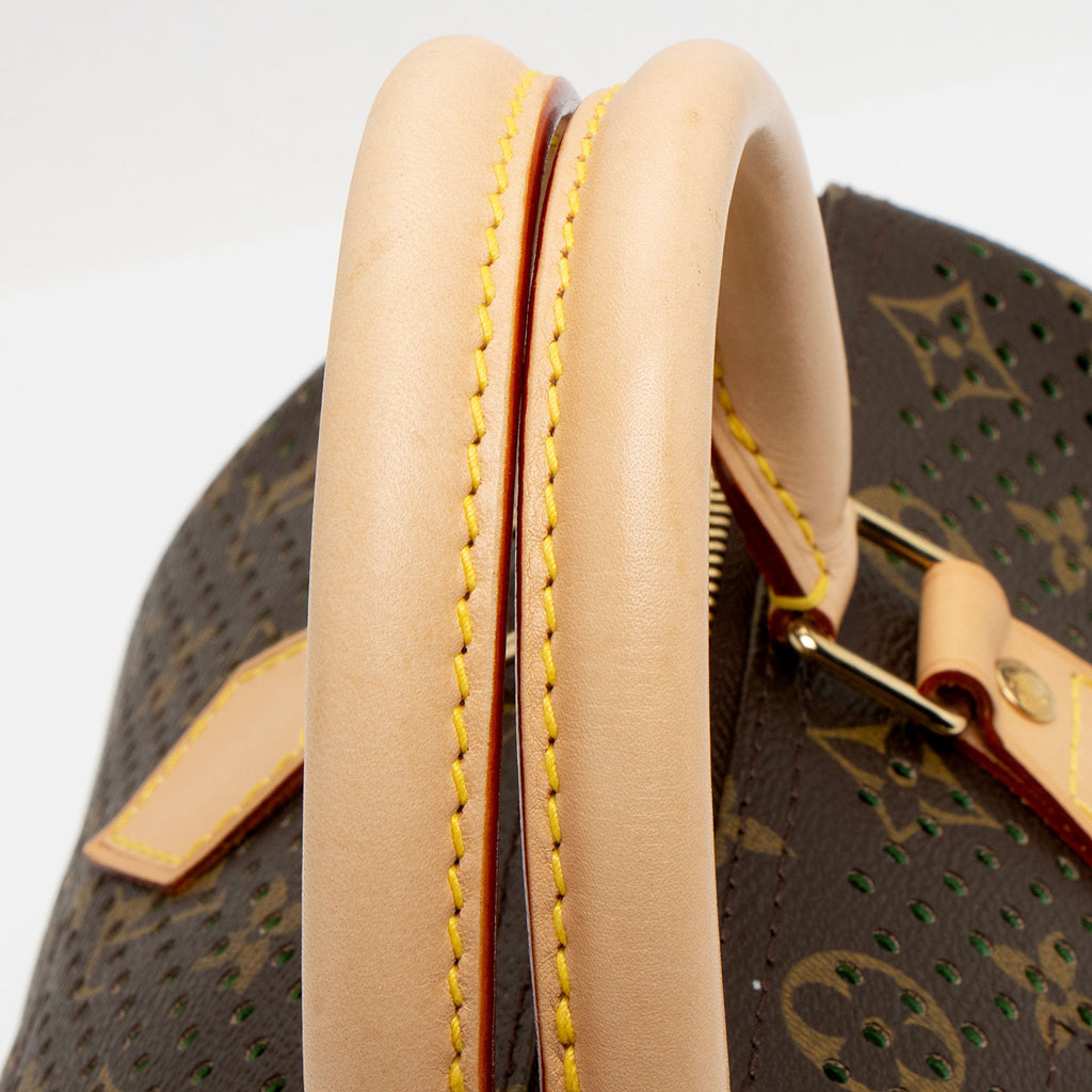 Louis Vuitton Limited Edition Monogram Perforated Speedy 30 Satchel