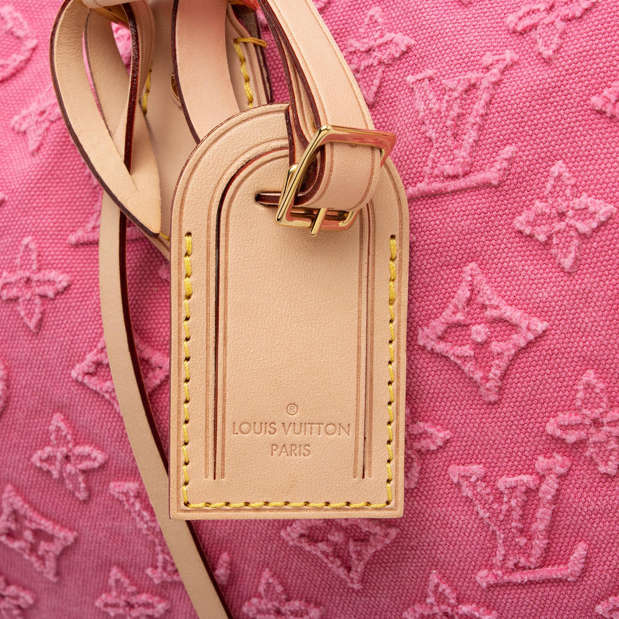 Louis Vuitton Limited Edition Monogram Stone Canvas Speedy Bandouliere 35 Satchel (SHF-khsr3j)