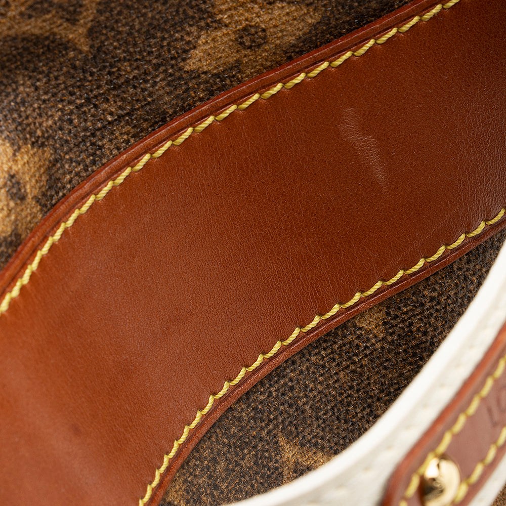 Louis Vuitton Limited Edition Monogram Tisse Rayures GM Tote (SHF-20136)
