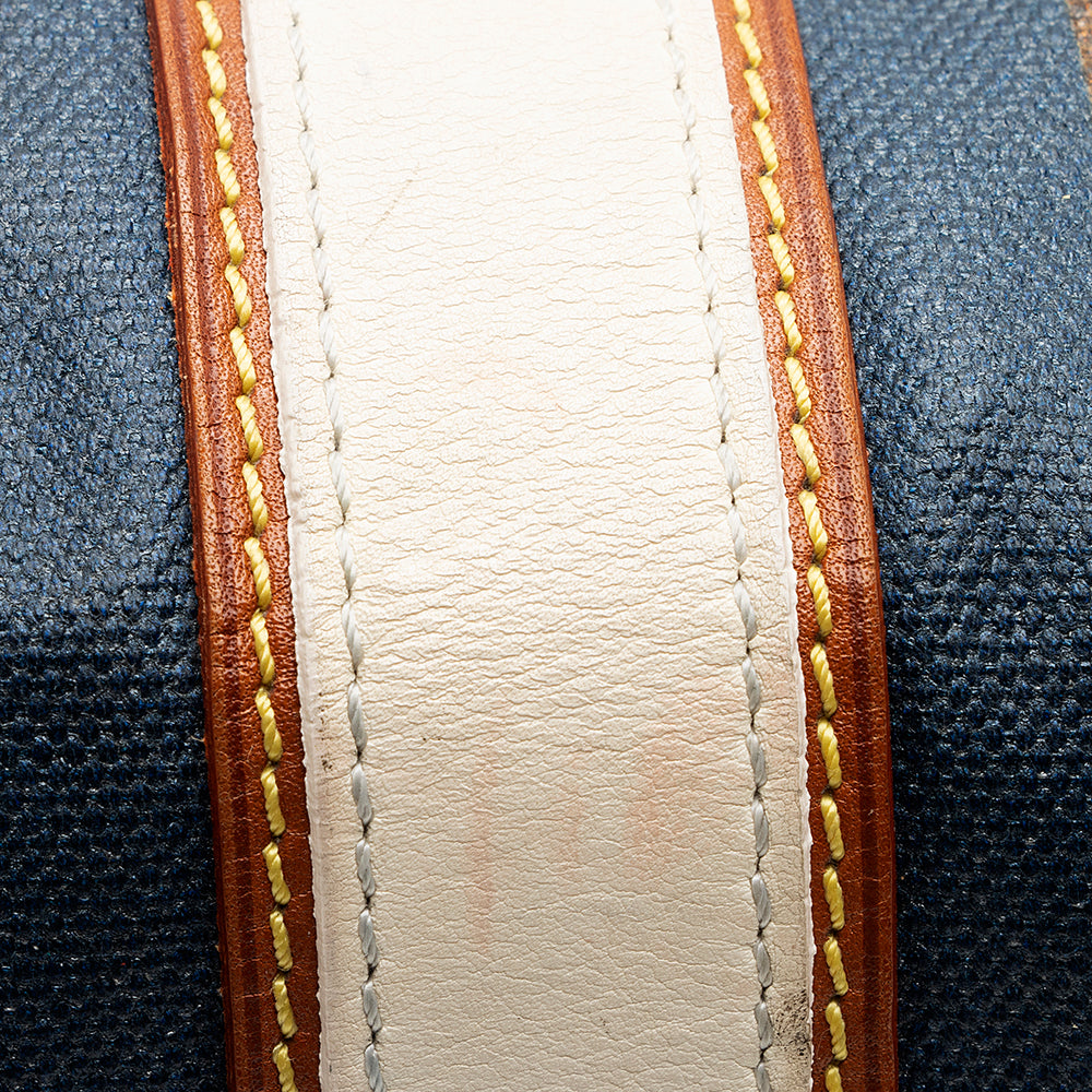 Louis Vuitton Limited Edition Monogram Tisse Rayures GM Tote (SHF-20136)