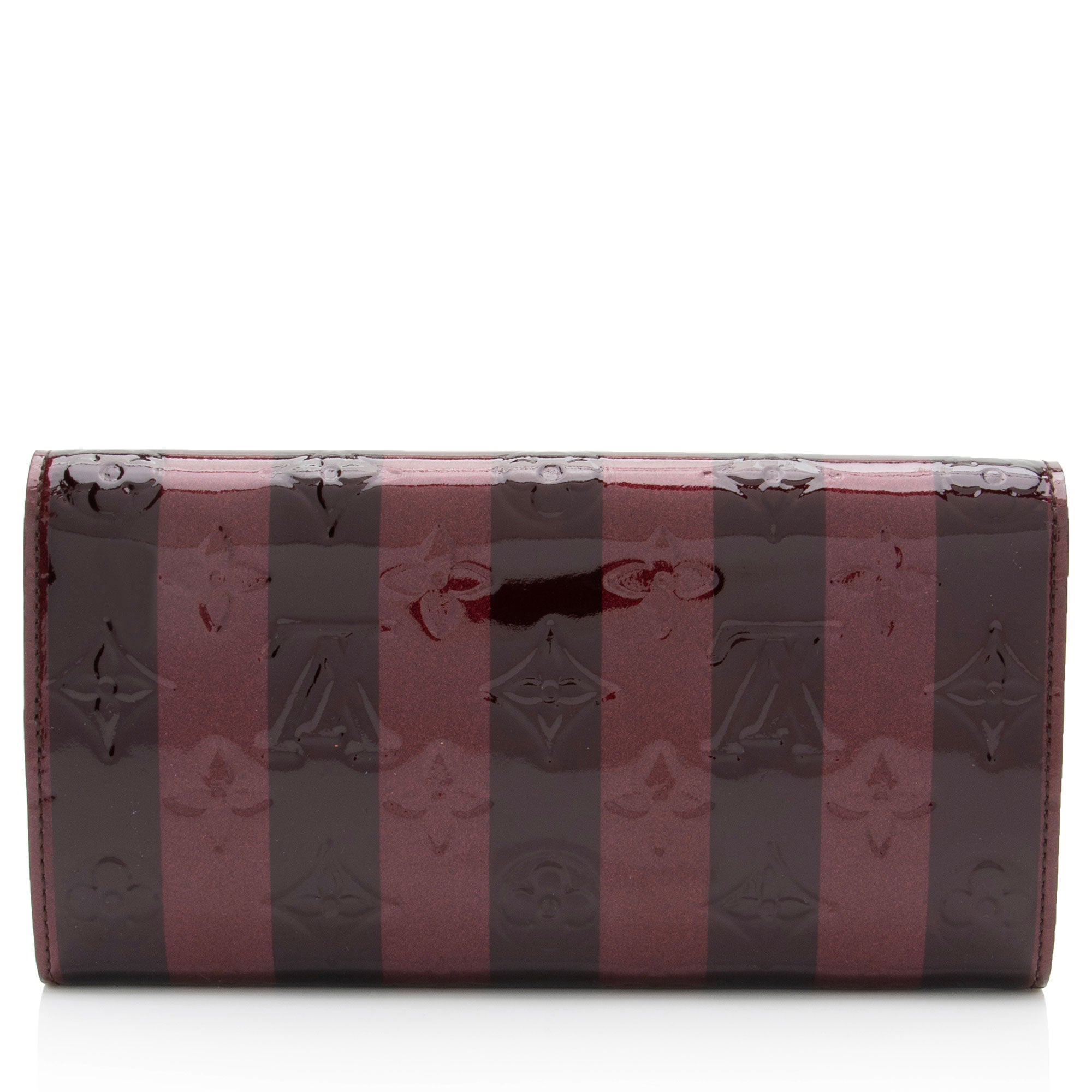 Louis Vuitton Limited Edition Monogram Vernis Rayures Sarah Wallet