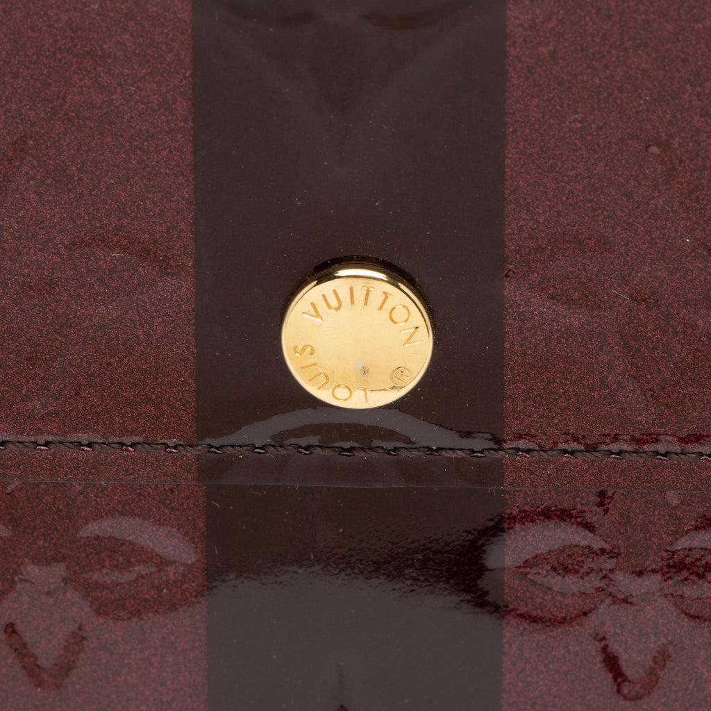 Louis Vuitton Limited Edition Monogram Vernis Rayures Sarah Wallet