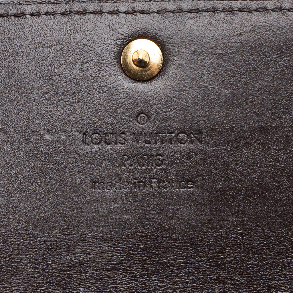 Louis Vuitton Limited Edition Monogram Vernis Rayures Sarah Wallet