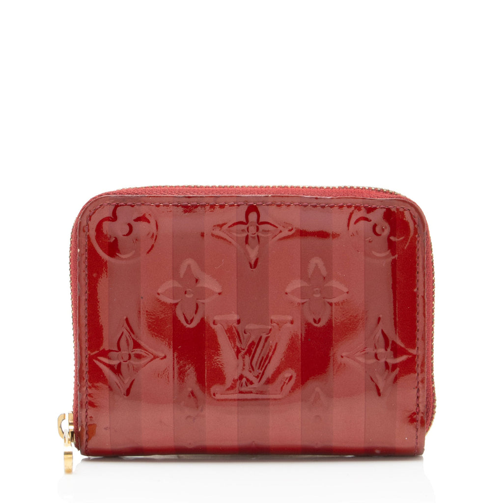 Louis Vuitton Limited Edition Monogram Vernis Rayures Zippy Coin Wallet