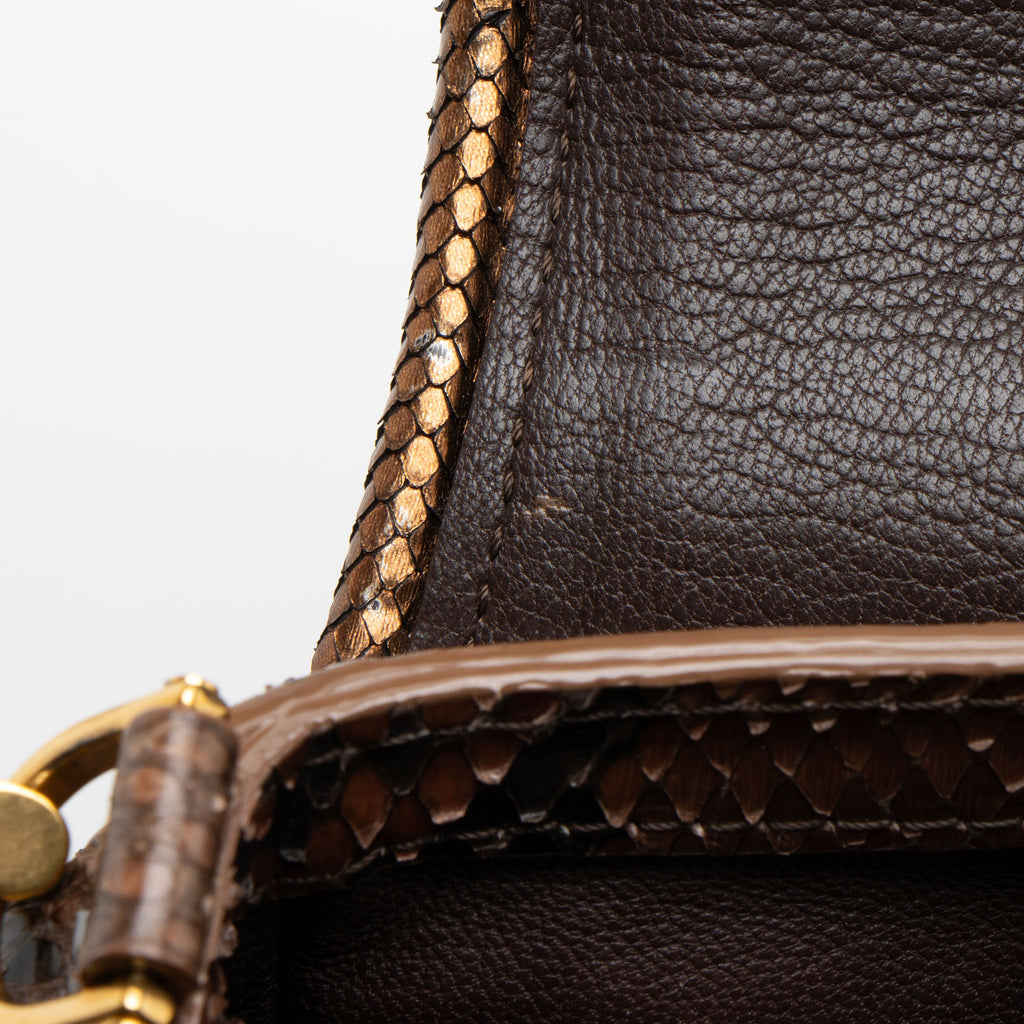 Louis Vuitton Limited Edition Python Monogram Empire Ponant Flap Shoulder Bag