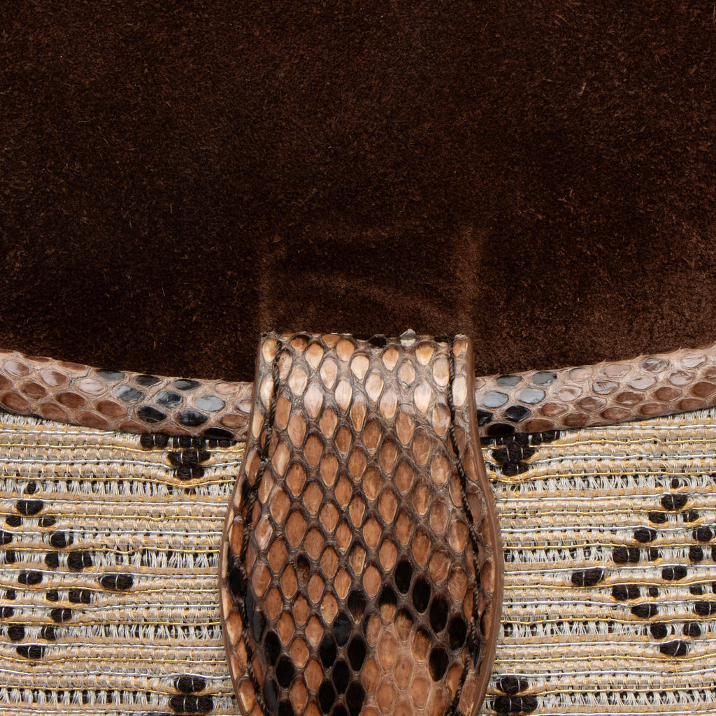 Louis Vuitton Limited Edition Python Monogram Empire Ponant Flap Shoulder Bag