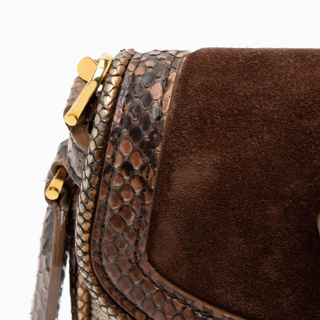 Louis Vuitton Limited Edition Python Monogram Empire Ponant Flap Shoulder Bag