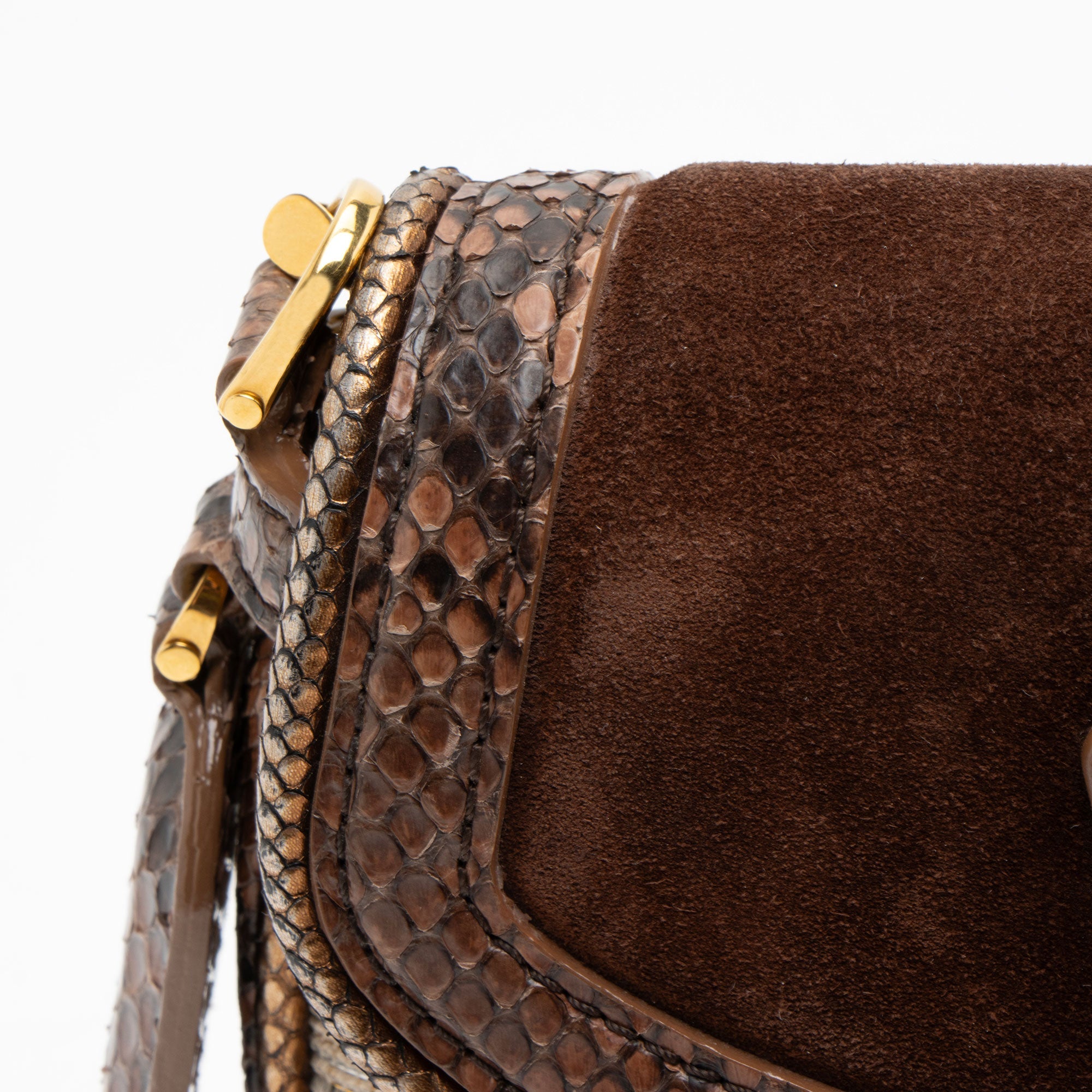 Louis Vuitton Limited Edition Python Monogram Empire Ponant Flap Shoulder Bag