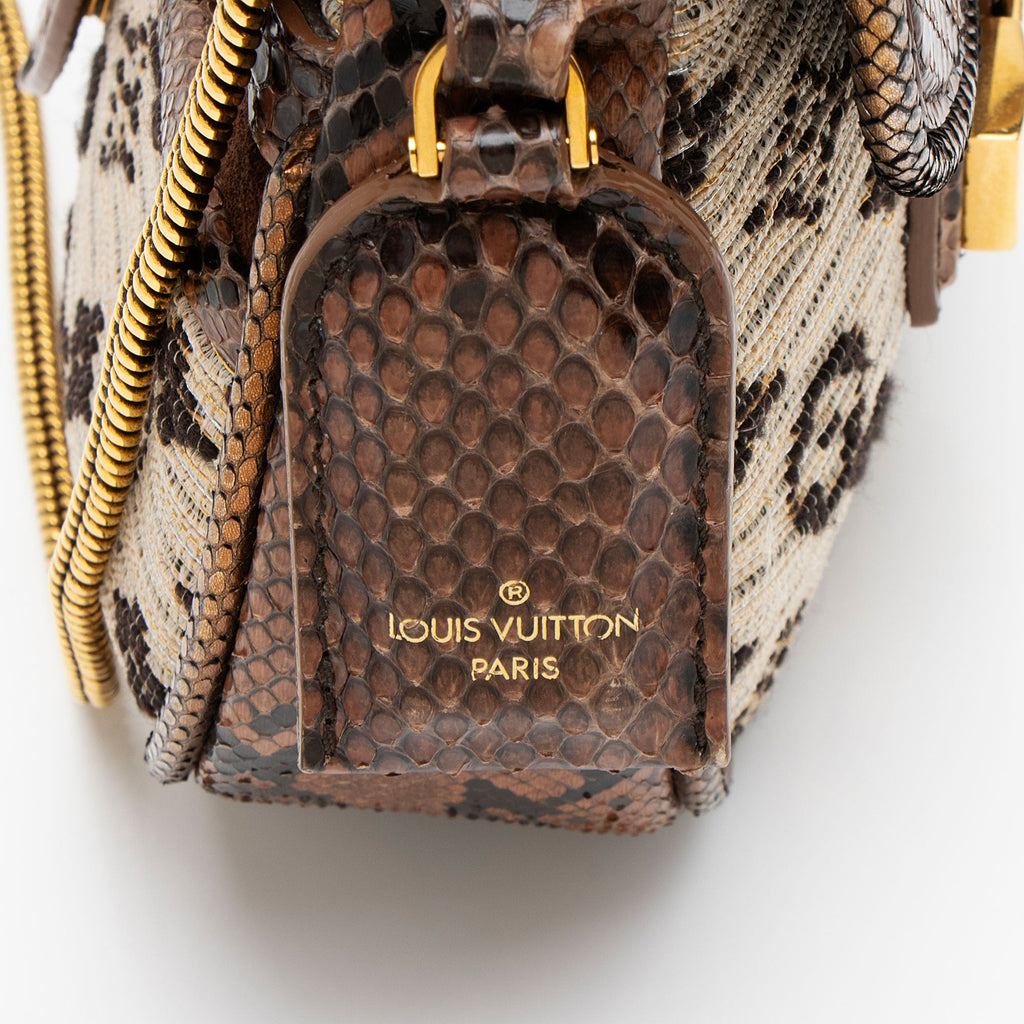 Louis Vuitton Limited Edition Python Monogram Empire Ponant Flap Shoulder Bag