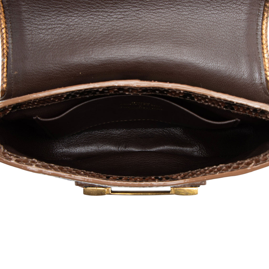 Louis Vuitton Limited Edition Python Monogram Empire Ponant Flap Shoulder Bag