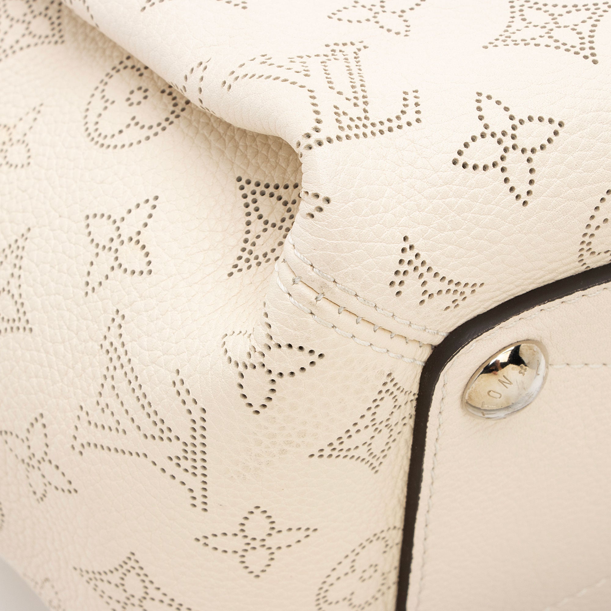 Louis Vuitton Mahina Leather Babylone PM Satchel