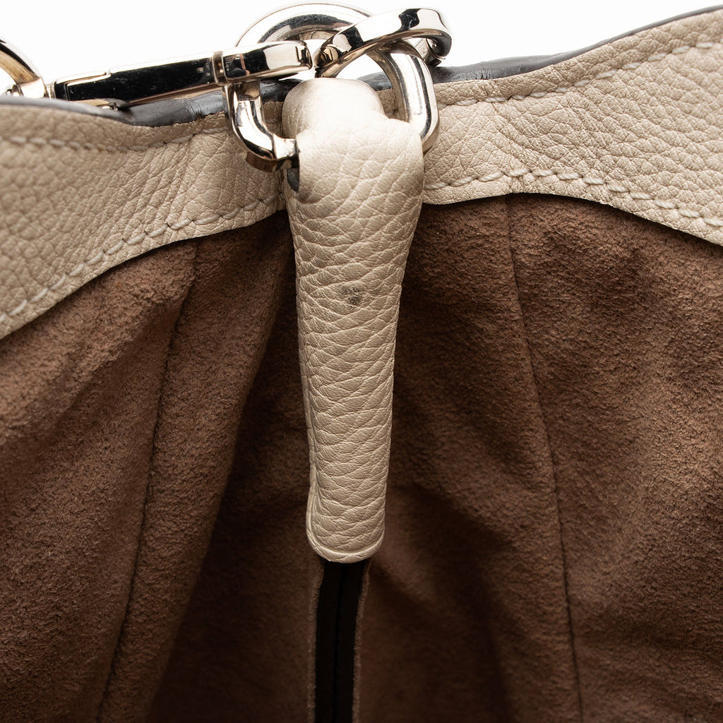 Louis Vuitton Mahina Leather Babylone PM Satchel