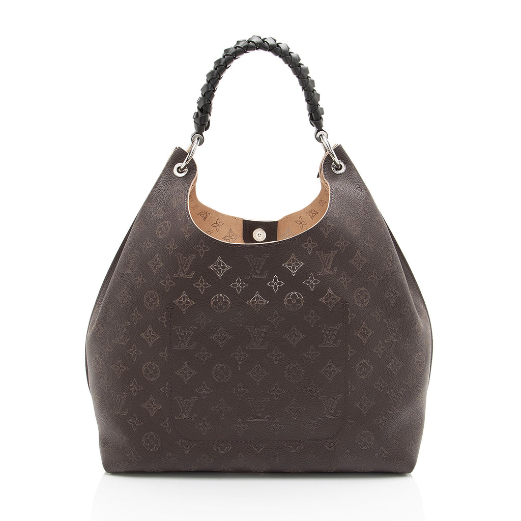 Louis Vuitton Mahina Leather Carmel Hobo
