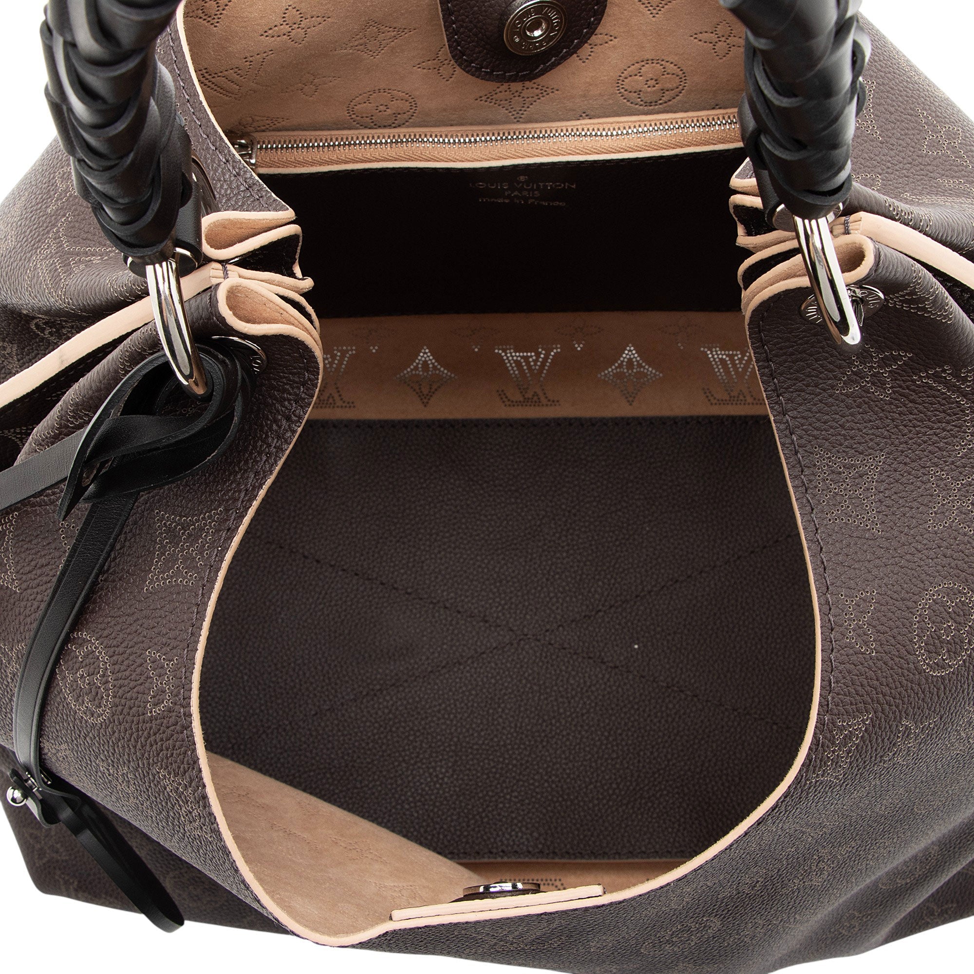 Louis Vuitton Mahina Leather Carmel Hobo