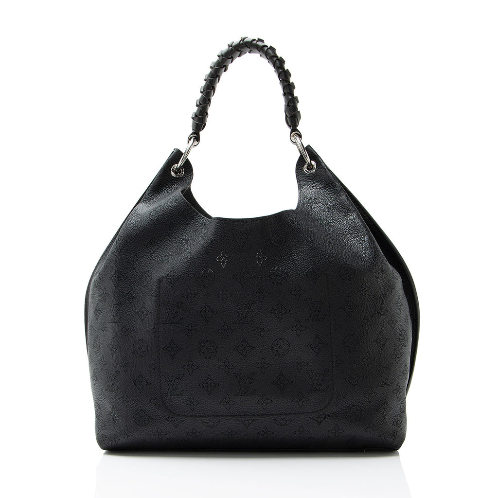 Louis Vuitton Mahina Leather Carmel Hobo