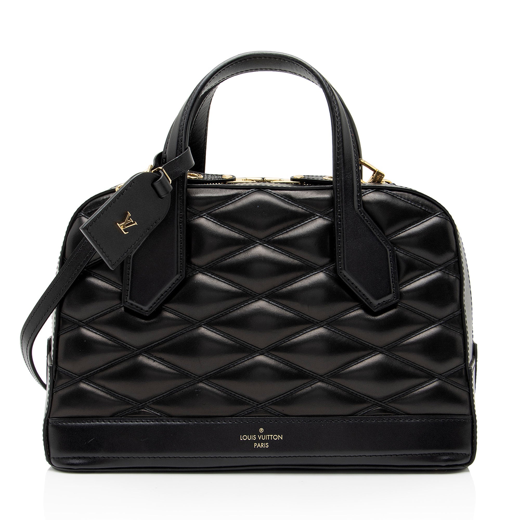 Louis Vuitton Malletage Lambskin Dora PM Satchel