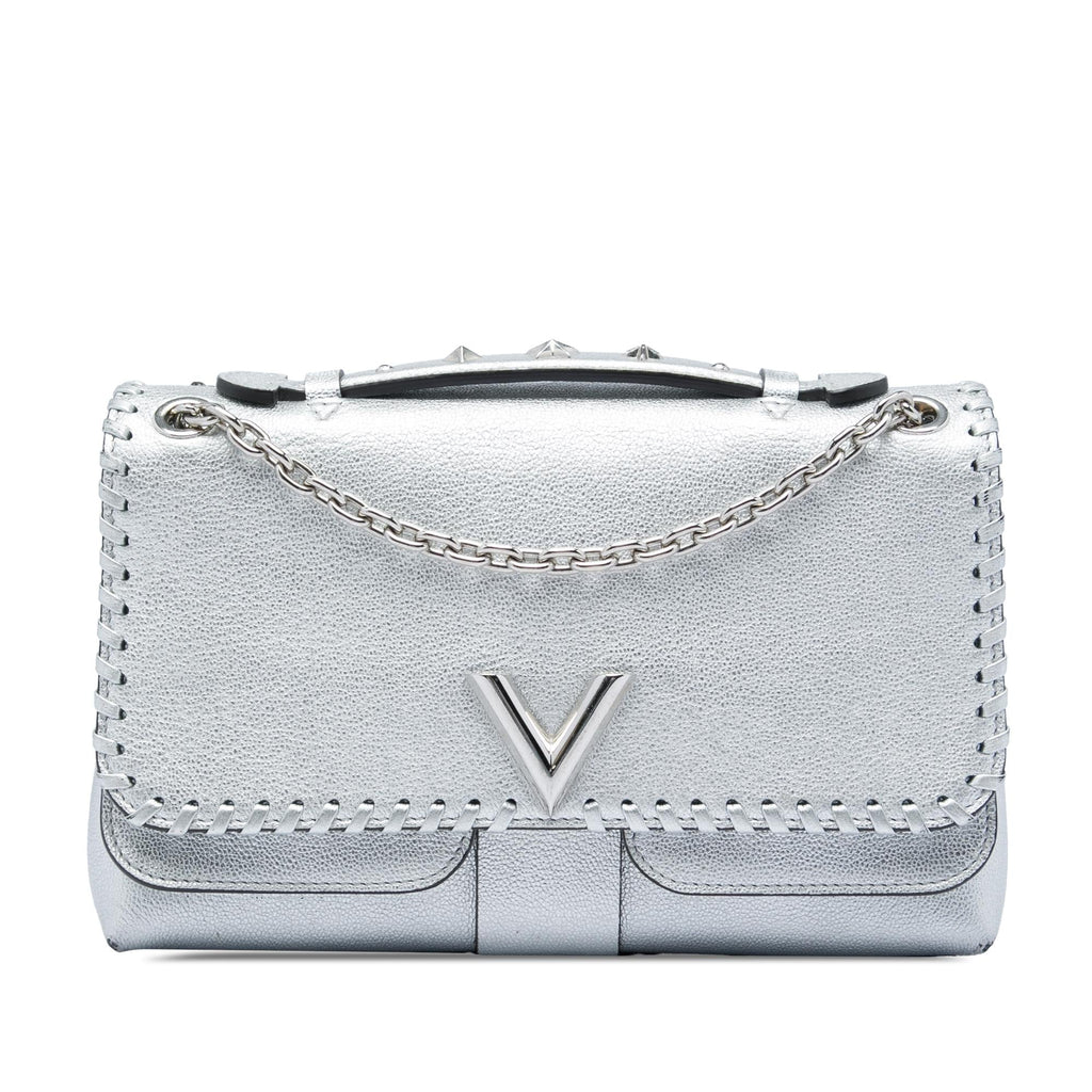 Louis Vuitton Metallic Cuir Plume Ecume Very Chain Bag