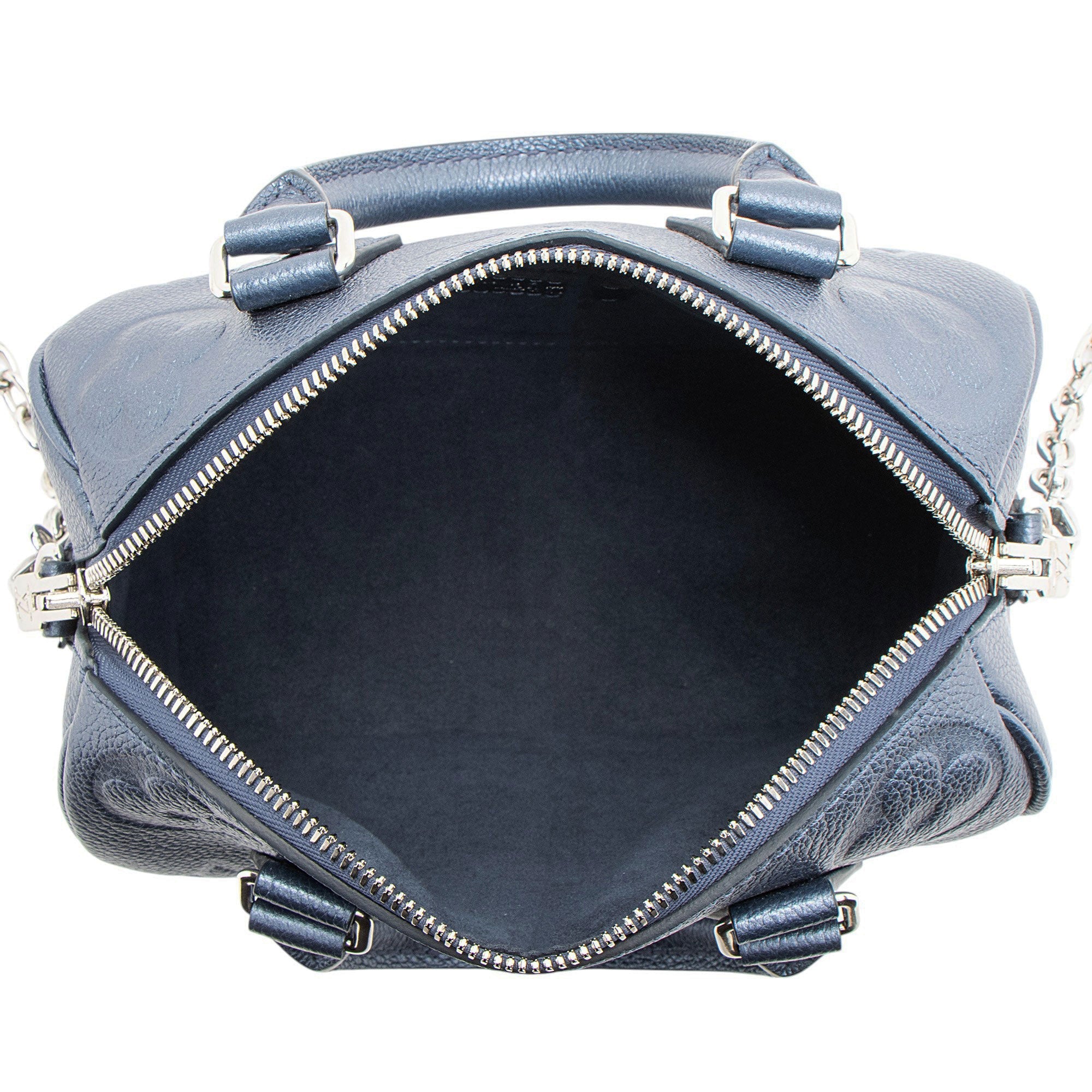 Louis Vuitton Metallic Giant Monogram Empreinte Speedy Bandouliere 20 Satchel