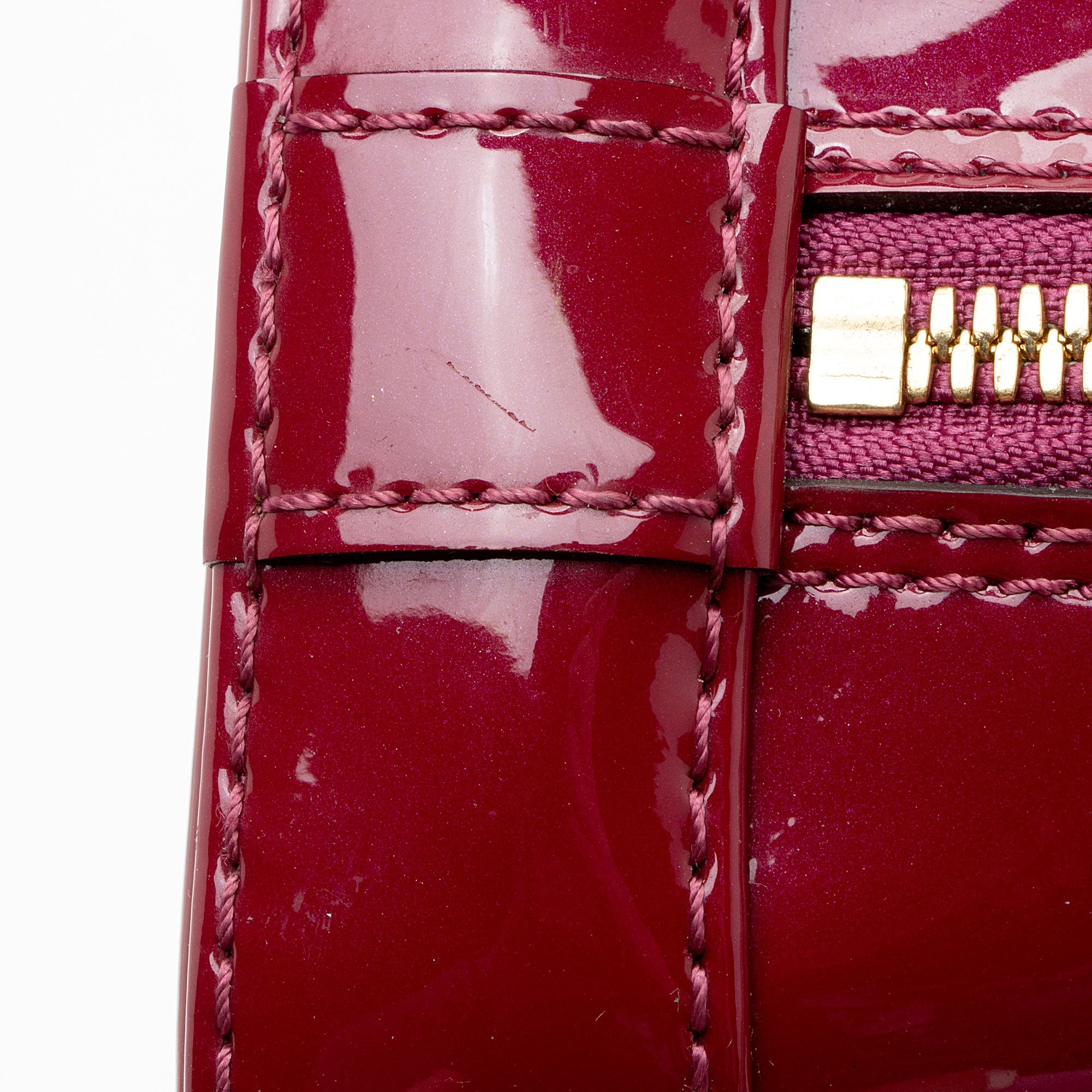 Louis Vuitton Miroir Vernis Alma BB Satchel