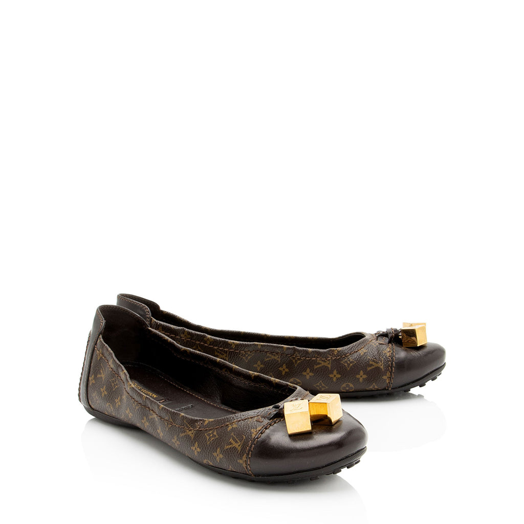 Louis Vuitton Monogram Canvas Ballet Flats - Size 8 / 38