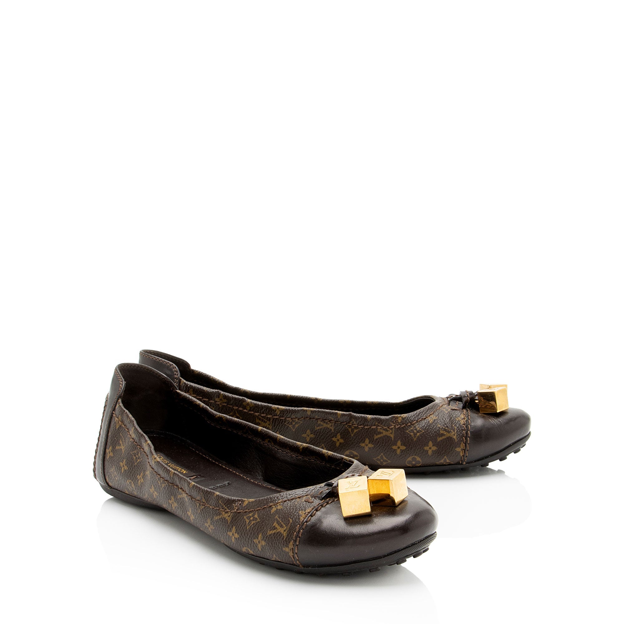 Louis Vuitton Monogram Canvas Ballet Flats - Size 8 / 38