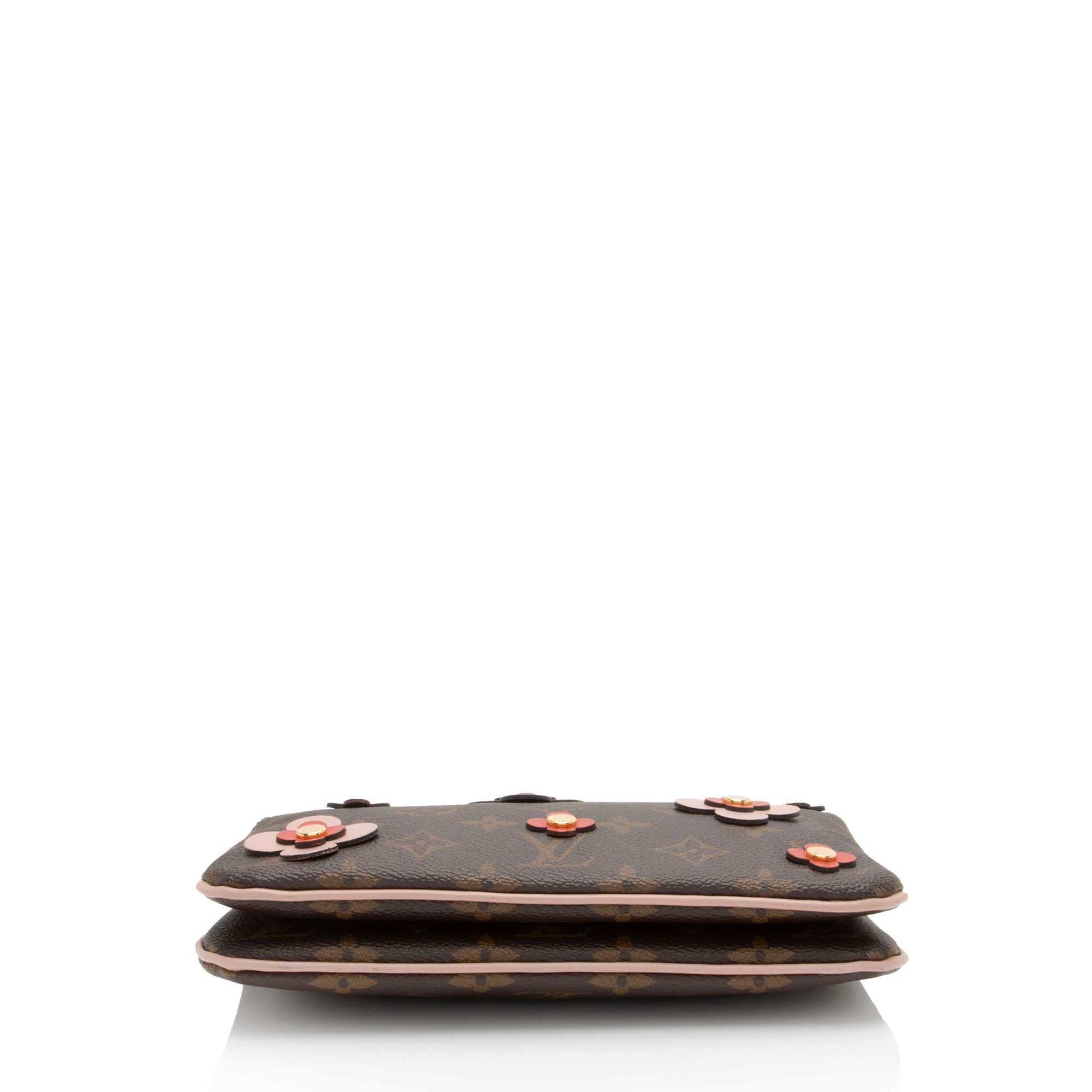 Louis Vuitton Monogram Canvas Blooming Flowers Double Zip Pochette