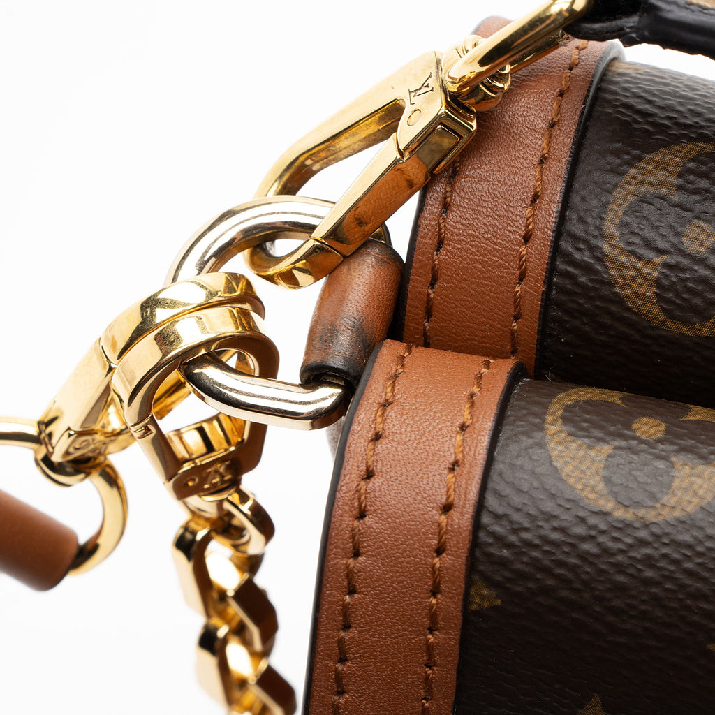 Louis Vuitton Monogram Canvas Calfskin Biface Shoulder Bag
