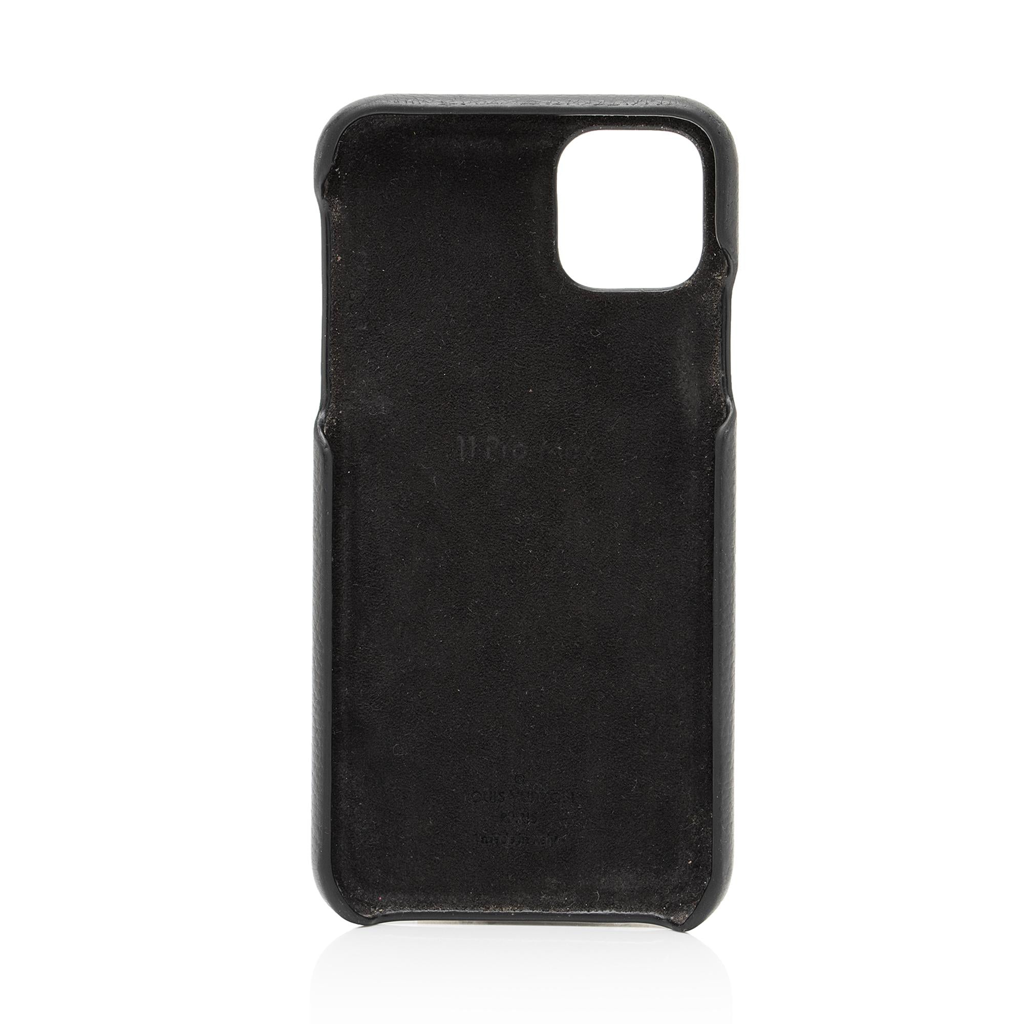 Louis Vuitton Monogram Canvas Calfskin Pro Max Bumper iPhone 11 Case (SHF-jdOzSM)