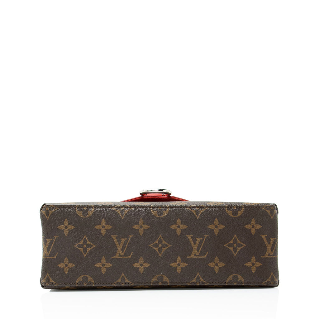 Louis Vuitton Monogram Canvas Epi Leather Saint Michel Shoulder Bag