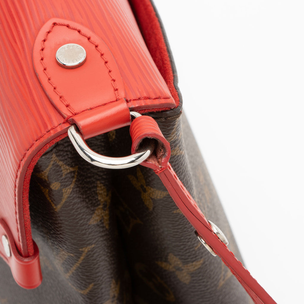 Louis Vuitton Monogram Canvas Epi Leather Saint Michel Shoulder Bag