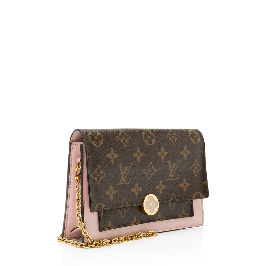 Louis Vuitton Monogram Canvas Flore Chain Wallet
