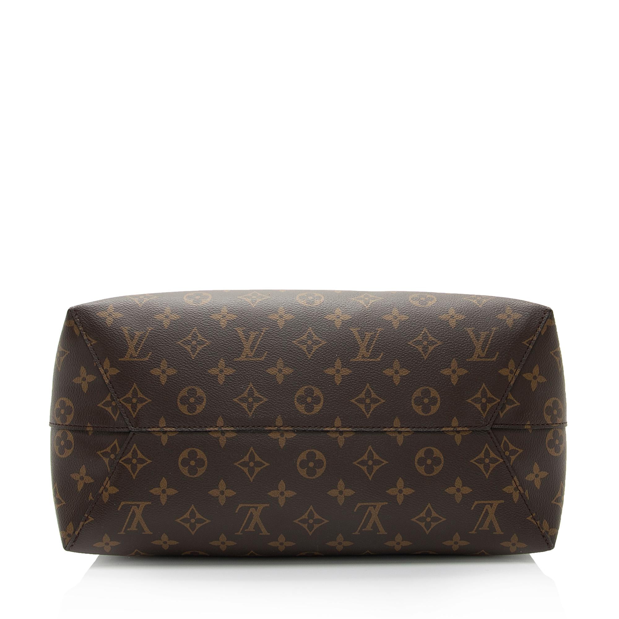 Louis Vuitton Monogram Canvas Flower Hobo (SHF-AX6i3w)
