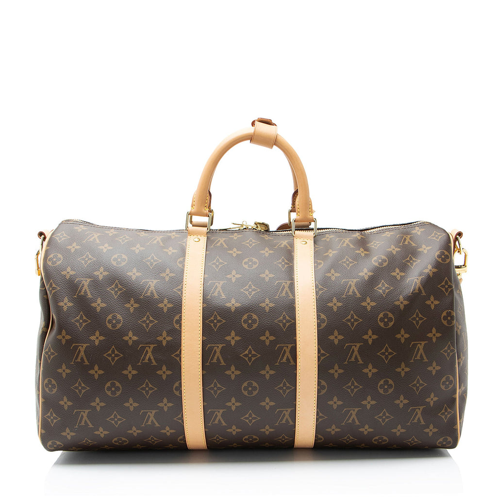 Louis Vuitton Monogram Canvas Keepall Bandouliere 50 Duffle