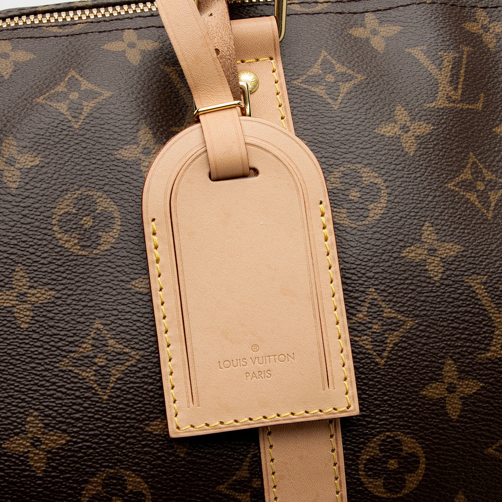 Louis Vuitton Monogram Canvas Keepall Bandouliere 55 Duffle Bag (SHF-QdZLLY)