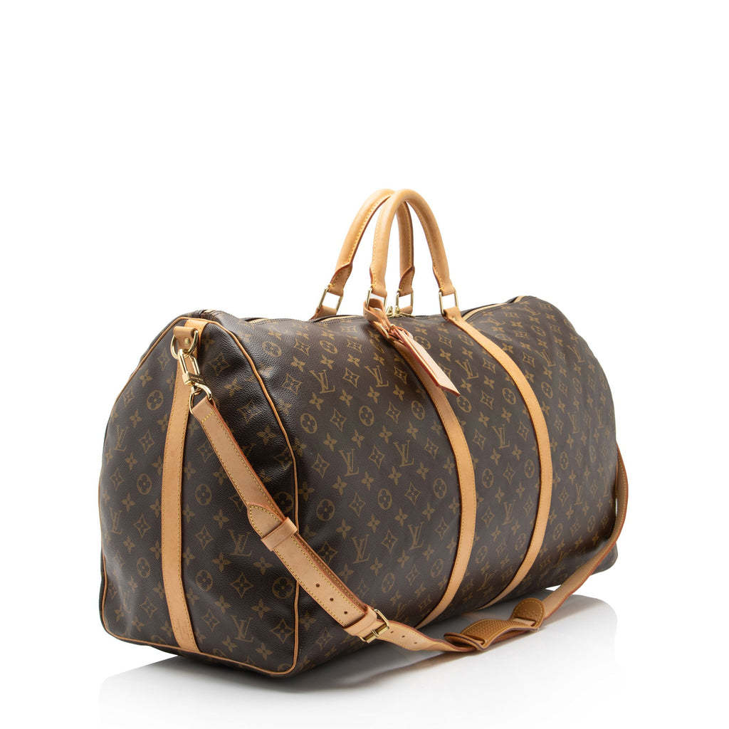 Louis Vuitton Monogram Canvas Keepall Bandouliere 60 Duffle
