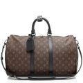 Louis Vuitton Monogram Canvas Macassar Keepall Bandouliere 45 Duffle