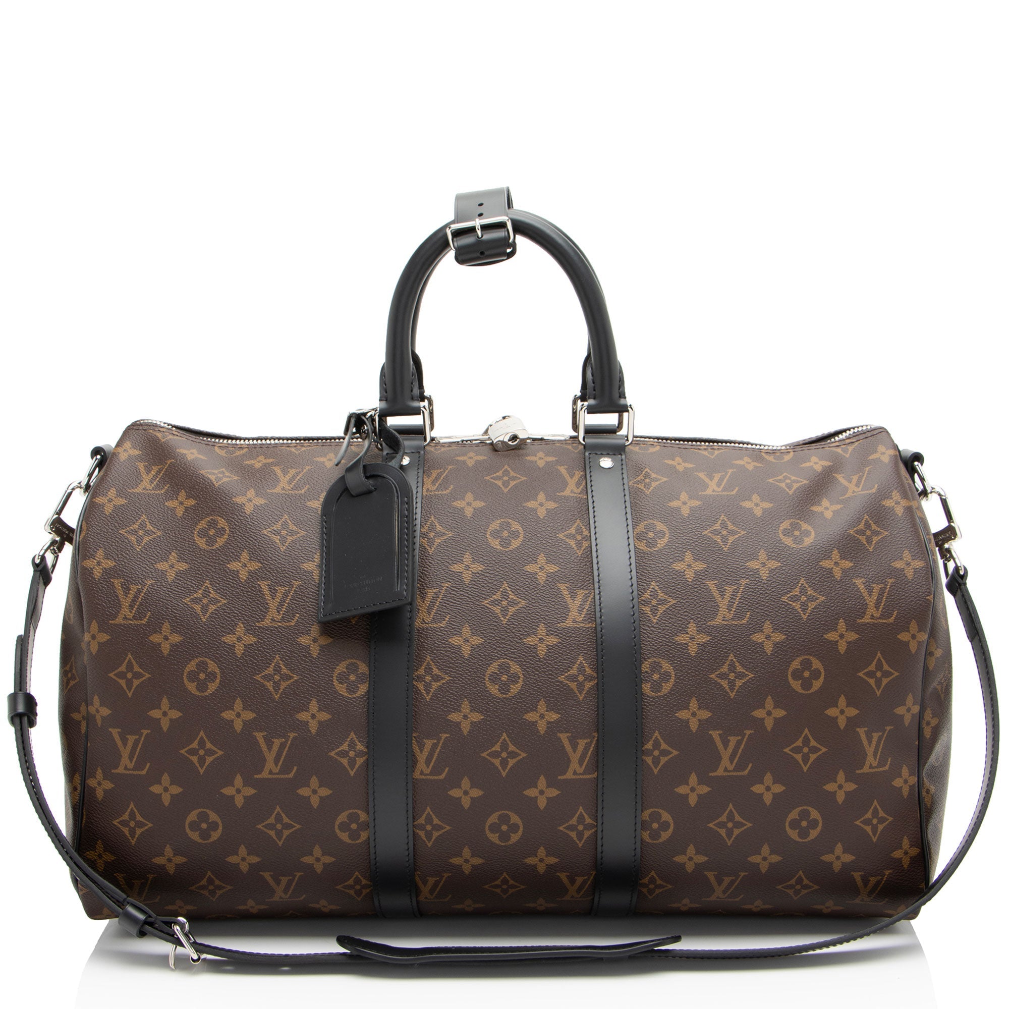 Louis Vuitton Monogram Canvas Macassar Keepall Bandouliere 45 Duffle