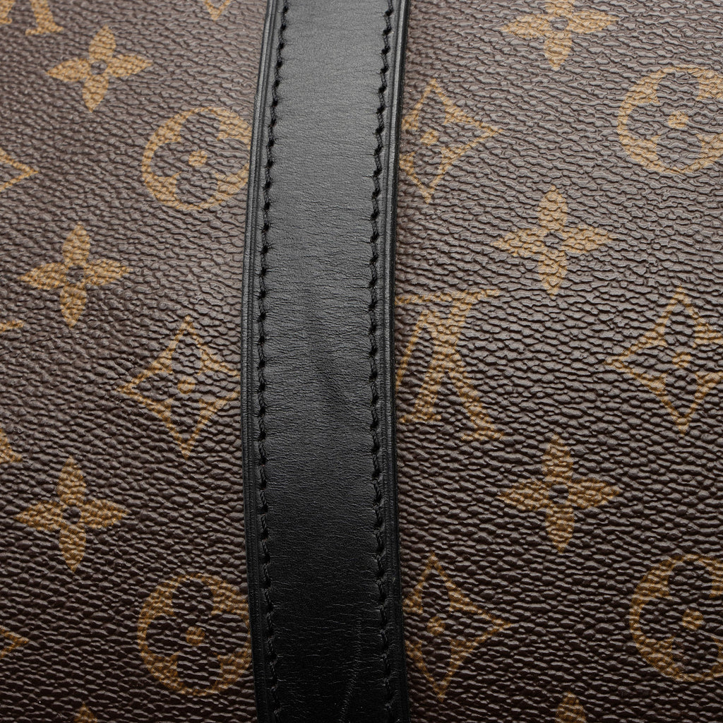Louis Vuitton Monogram Canvas Macassar Keepall Bandouliere 45 Duffle