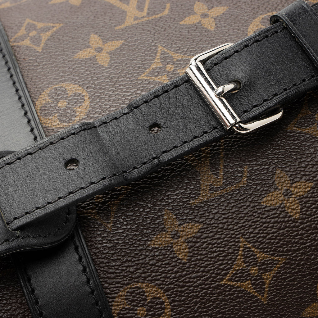 Louis Vuitton Monogram Canvas Macassar Keepall Bandouliere 45 Duffle