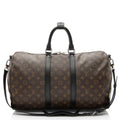 Louis Vuitton Monogram Canvas Macassar Keepall Bandouliere 45 Duffle