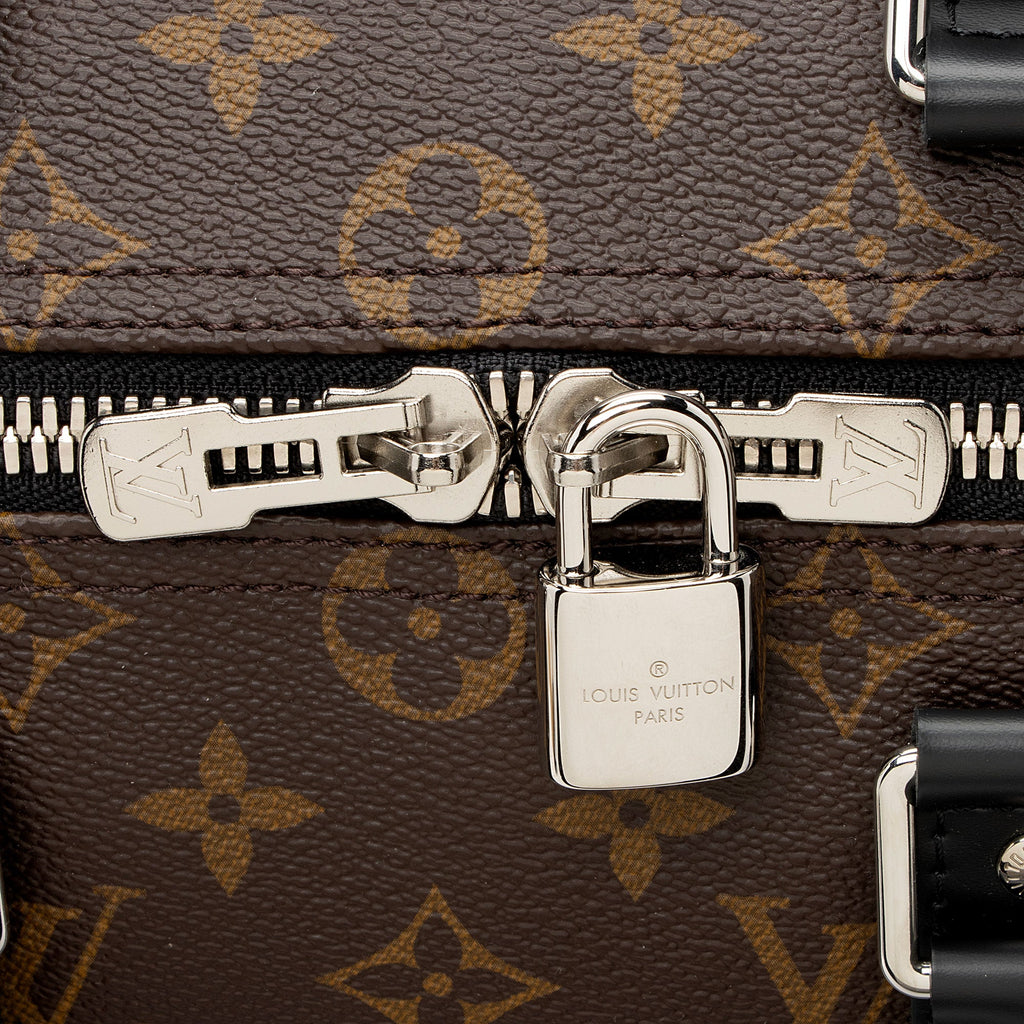 Louis Vuitton Monogram Canvas Macassar Keepall Bandouliere 45 Duffle