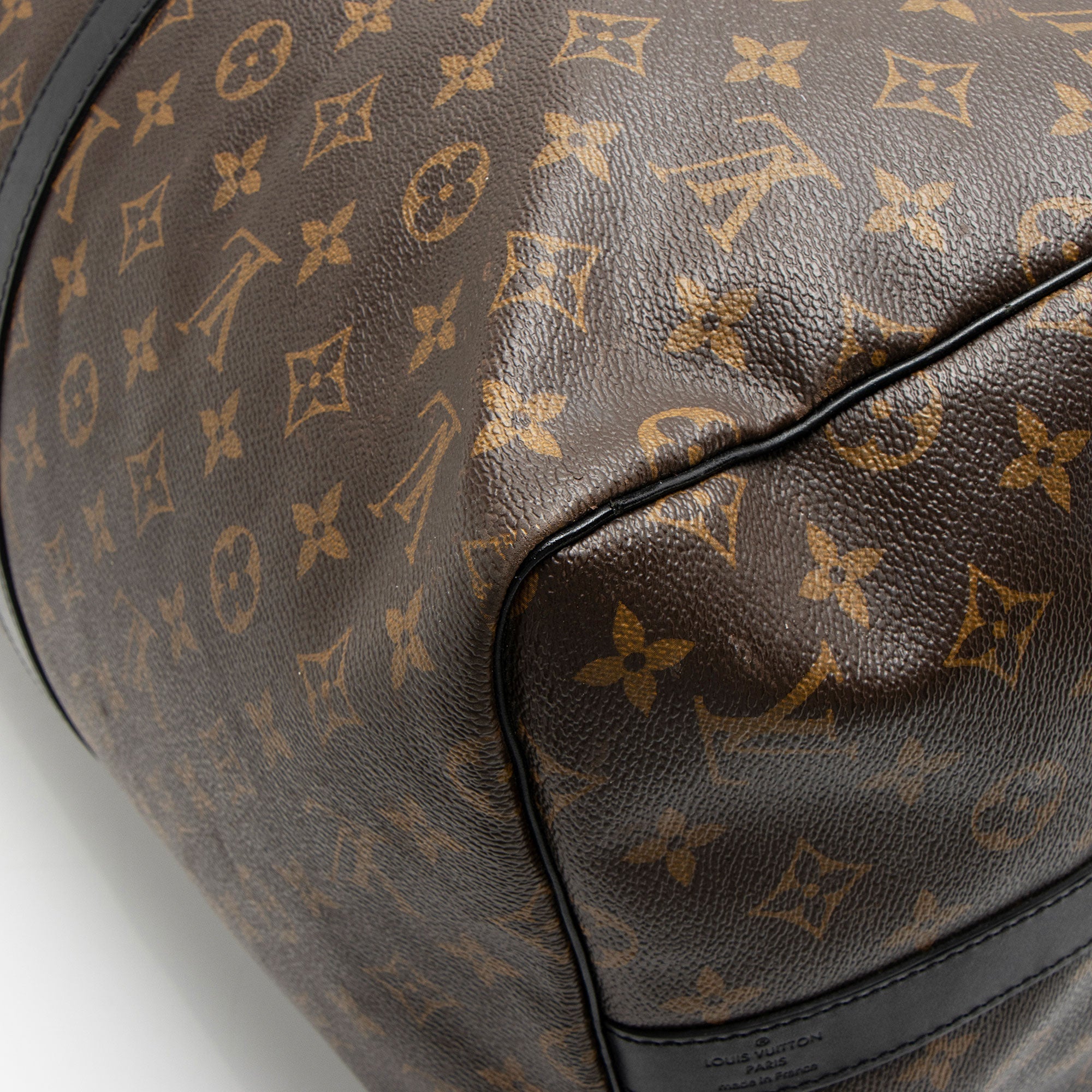 Louis Vuitton Monogram Canvas Macassar Keepall Bandouliere 55 Duffle