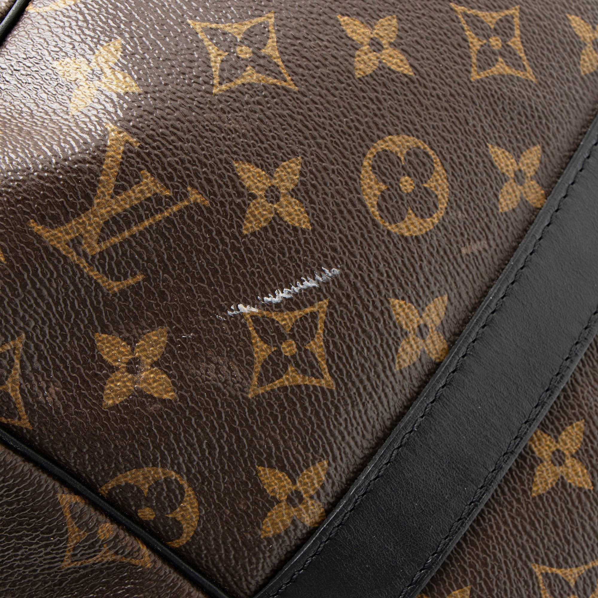 Louis Vuitton Monogram Canvas Macassar Keepall Bandouliere 55 Duffle